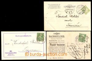 105254 - 1910-16 Maxa G38, postcard franked by 5h with perfin GS/AG f
