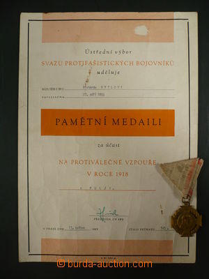 105485 - 1963 ČSR II.  Pamětní medaile za protiválečnou vzpouru 