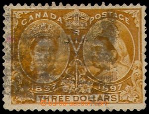 105606 - 1897 Mi.51, value 3$, 60. Reign Anniv of queen Victoria, c.v