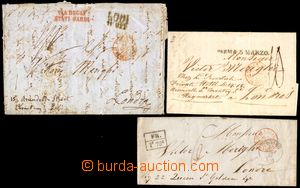 105690 - 1956-57 CASH PAYMENT   comp. 3 pcs of letters to London, fro