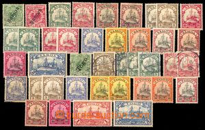 105715 - 1897-1919 SAMOA, TOGO   selection of 40 pcs of stamp., conta