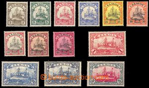 105723 - 1900 SAMOA  Mi.7-19, Ships, c.v.. 180€