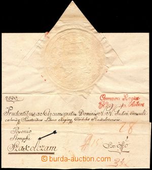 105818 - 1793 úřední dopis z Budapešti do Skalice, úřední raz