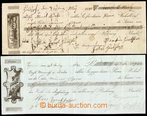 105819 - 1840-42 AUSTRIA  comp. 2 pcs of various filled pre-printed d