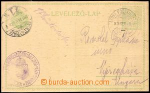 105844 - 1914 DR TABORI POSTAHIVATAL 7/ 914 Sep.8., doplněno fialov