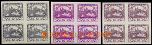 105962 -  ZT hodnoty 10h, 3x 4-blok, v barvách šedočerná, fialov
