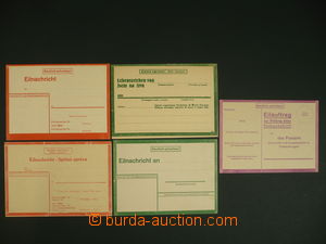 106037 - 1943-44 comp. 5 pcs of express messages, Bohemian and Moravi