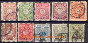 106151 - 1900-1914 sestava 10ks známek vydaných pro japonské pošt