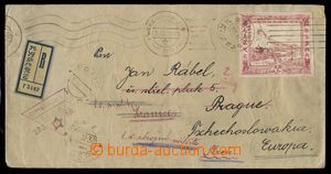 106164 - 1930 R-dopis adresovaný do Plzně, fantazijní známka + fa
