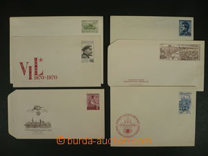 106170 - 1956-70 COB9, 11, 16, 21, 22, 25, comp. 6 pcs of postal stat