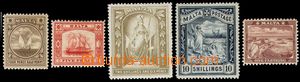 106206 - 1899-1901 Mi.11-12, 13-14, 15, sestava 5ks známek, kat. 260