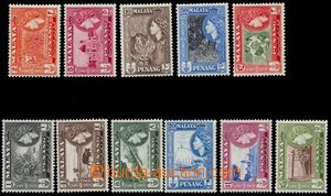 106218 - 1957 Mi.44-57, Krajinné motivy a Alžběta II., kat. 70€