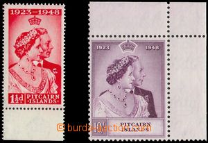 106219 - 1949 Mi.13-14, Silver Jubilee, stamps with margin, c.v.. 85