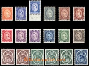106223 - 1955 Mi.168-179, Alžběta II. a Znak, série 18ks známek, 