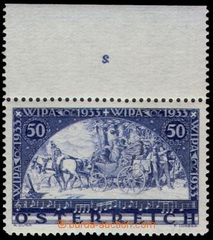 106314 - 1933 Mi.555A, WIPA, bílý papír, známka s horním okrajem