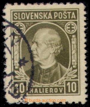 106339 - 1939 Alb.26C, Hlinka 10h olivová, smíšené zoubkování C