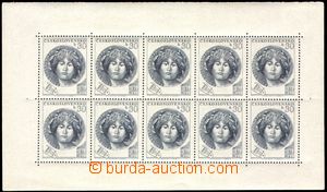 106357 - 1953 Pof.PL757, Destinnová, PB with stamp. II. type, shifte