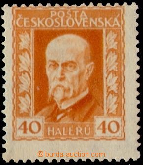 106371 - 1925 Pof.187x, Masaryk - Neotypie (gravure-print) 40h orange