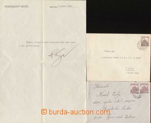 106407 - 1940 comp. 2 pcs of letters to member of 5. batt./guidon Pro