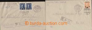 106410 - 1918 comp. 2 pcs of official Reg letters sent by FP to print