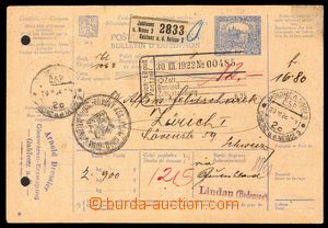 107686 - 1920 CPP14b, Hradčany 10h ultramarínová (!), celá pošto