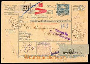 107687 - 1921 CPP15, Hradčany 10h, celá poštovní průvodka pro me