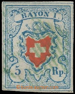 108343 - 1851 Mi.9 II., RAYON I. 5Rp, exceedingly wide margins, light