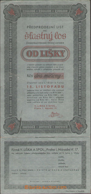 108442 - 1925 CZECHOSLOVAKIA 1918-39  předprodejní sheet on/for š