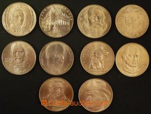 108510 - 1945-92 ČSR II.  sestava 10ks mincí, 100Kčs Olbracht, Ha