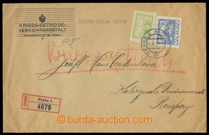 108589 - 1919 express printed matter sent as Registered (!) in/at pos