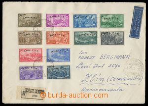 108708 - 1948 ZONE A   philatelically influenced Reg and airmail lett