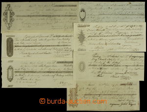 108730 - 1817-49 DUE BILLS/ AUSTRIA - HUNGARY  comp. 7 pcs of filled 