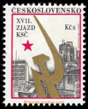 108845 - 1986 Pof.2737, XVII. sjezd KSČ, VV - tisk bez hodnotové č