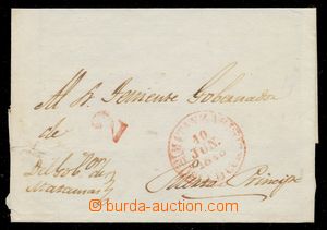 108942 - 1848 big part cover letter addressed to Puvito Principe, red