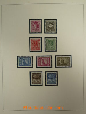 108989 - 1929-35 AEGEAN ISL.  hezká sbírka známek na volných albo