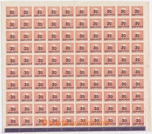 109058 - 1922 Pof.DL29B,  Postage Due - overprint issue Hradcany 30/1