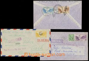 109322 - 1947-49 comp. 3 pcs of airmail letters to Czechoslovakia, fr