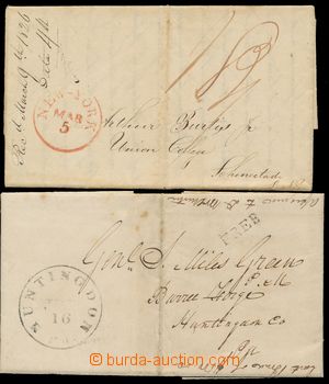 109361 - 1826-52 sestava 2ks skládaných dopisů, z r. 1826 červen