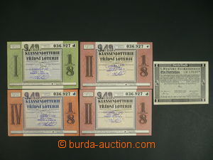 109469 - 1943 BOHEMIA-MORAVIA, GERMANY  comp. 6 pcs of tickets class 