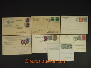 109580 - 1922-24 comp. 7 pcs of identification entires sent to Czecho