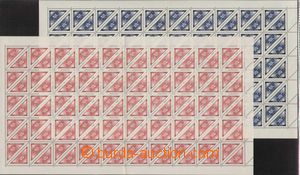 109893 - 1939 Pof.DR1-2, Delivery stmp, comp. 2 pcs of 100-stamps she