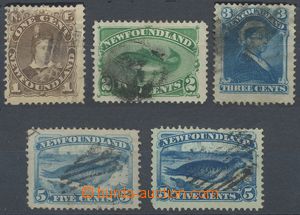 110004 - 1880 Mi.31-34a + 34b, complete set of, value 5c in 2 catalog