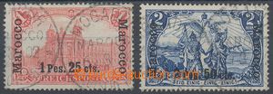 110130 - 1900 Mi.16 I., 17 I-I., Scenes with overprint, values 1P25c 