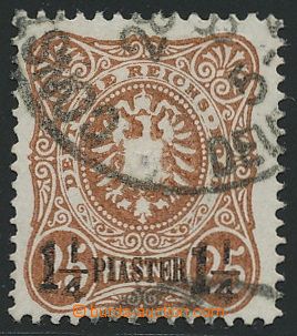 110139 - 1884 Mi.4a, postage stmp 25pf, red-brown, black Opt 1¼ 