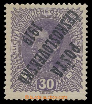 110245 -  Pof.41Pp, Karel 30h fialová, II.typ, převrácený přetis