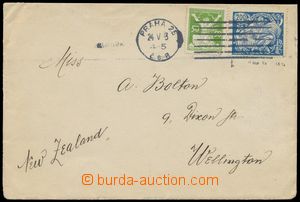 110262 - 1923 dopis na Nový Zéland vyfr. zn. Pof.156, 174A, II. typ