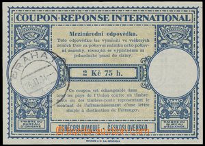 110370 - 1934 CMO2, mezinárodní odpovědka, vlevo DR PRAHA/ 28.II.3