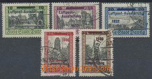 110400 - 1932 Mi.231-235, Airmail - exhibition LUFTPOSTA, complete se