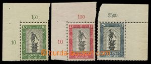 110401 - 1929 Mi.217-219b, Philatelic Exhibition, value 25pf grey-ult