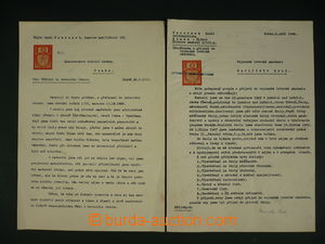 110427 - 1948-50 sestava 2ks kolkovaných žádostí o přijetí do v